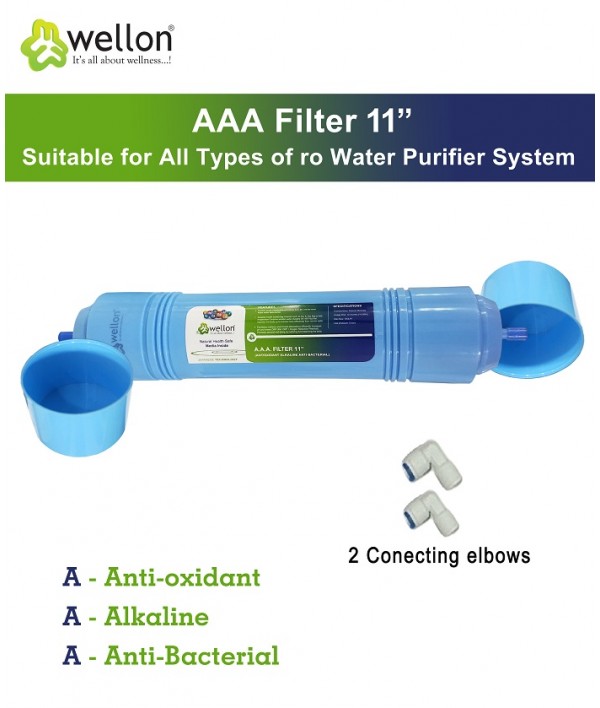 WELLON 11 Inch Alkaline Cartridge Filter for RO Water Purifier